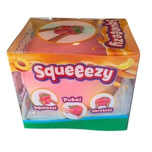 New Sunny Days Squeeezy Peach Jumbo Stress Ball Toy Pink Fidget Sensory